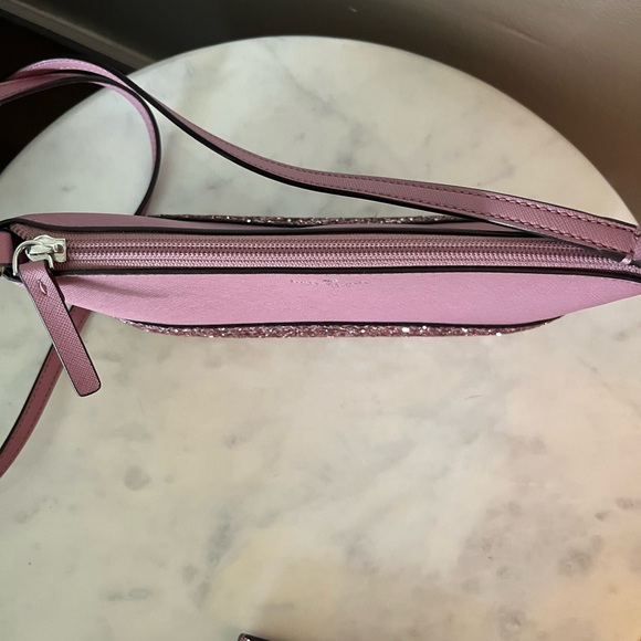 kate spade Dusty Rose Glitter Crossbody Bag with Cardholder - Picture 4 of 6